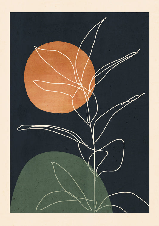 Abstract Art Minimal Plant 102