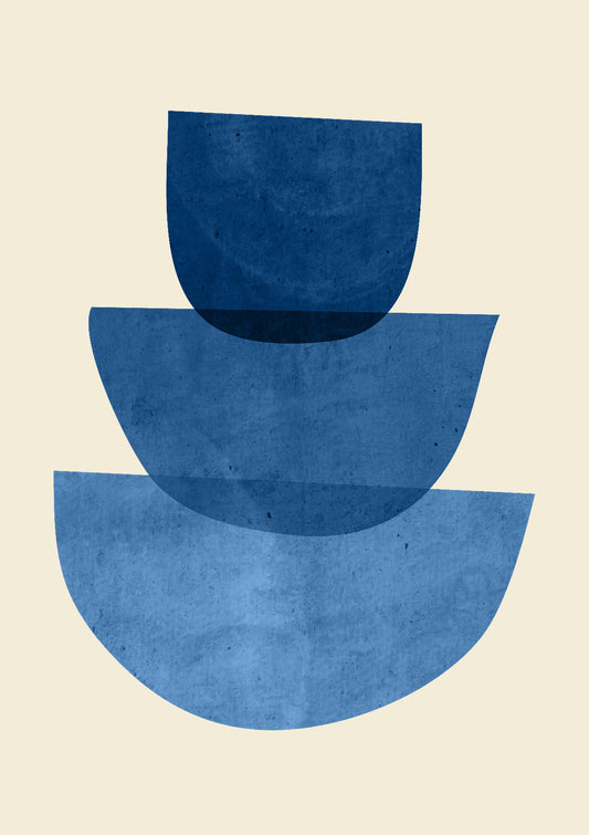 Abstract Shapes 37-Blue