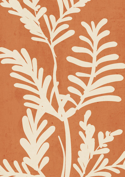 Minimal Abstract Art Sunset Girl