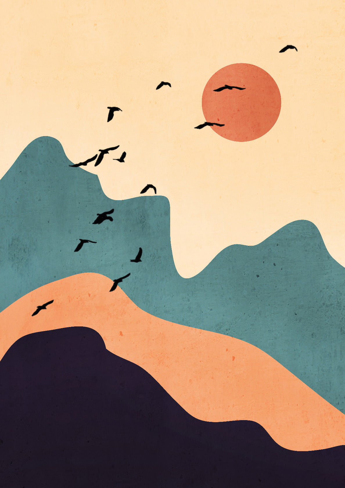 Minimal Abstract Art Landscape 19