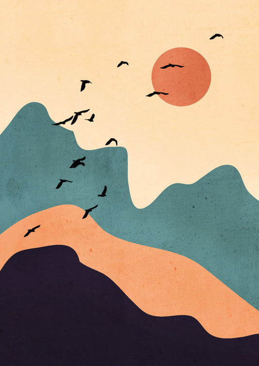 Minimal Abstract Art Landscape 19