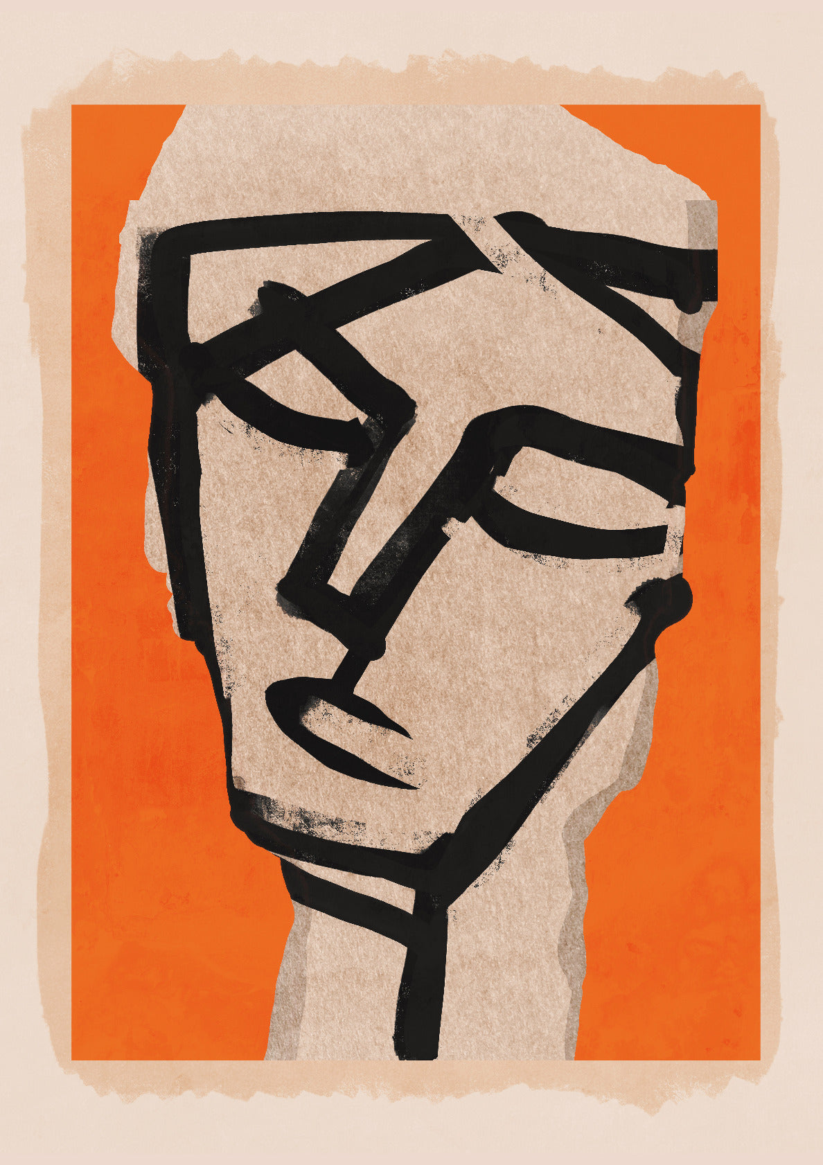 Modern Abstract Art Face 21