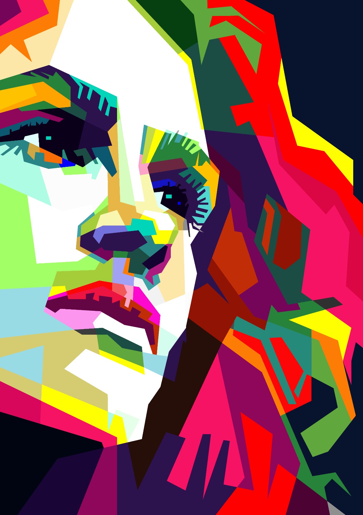 Julia Roberts Movie Actress Pop Art WPAP