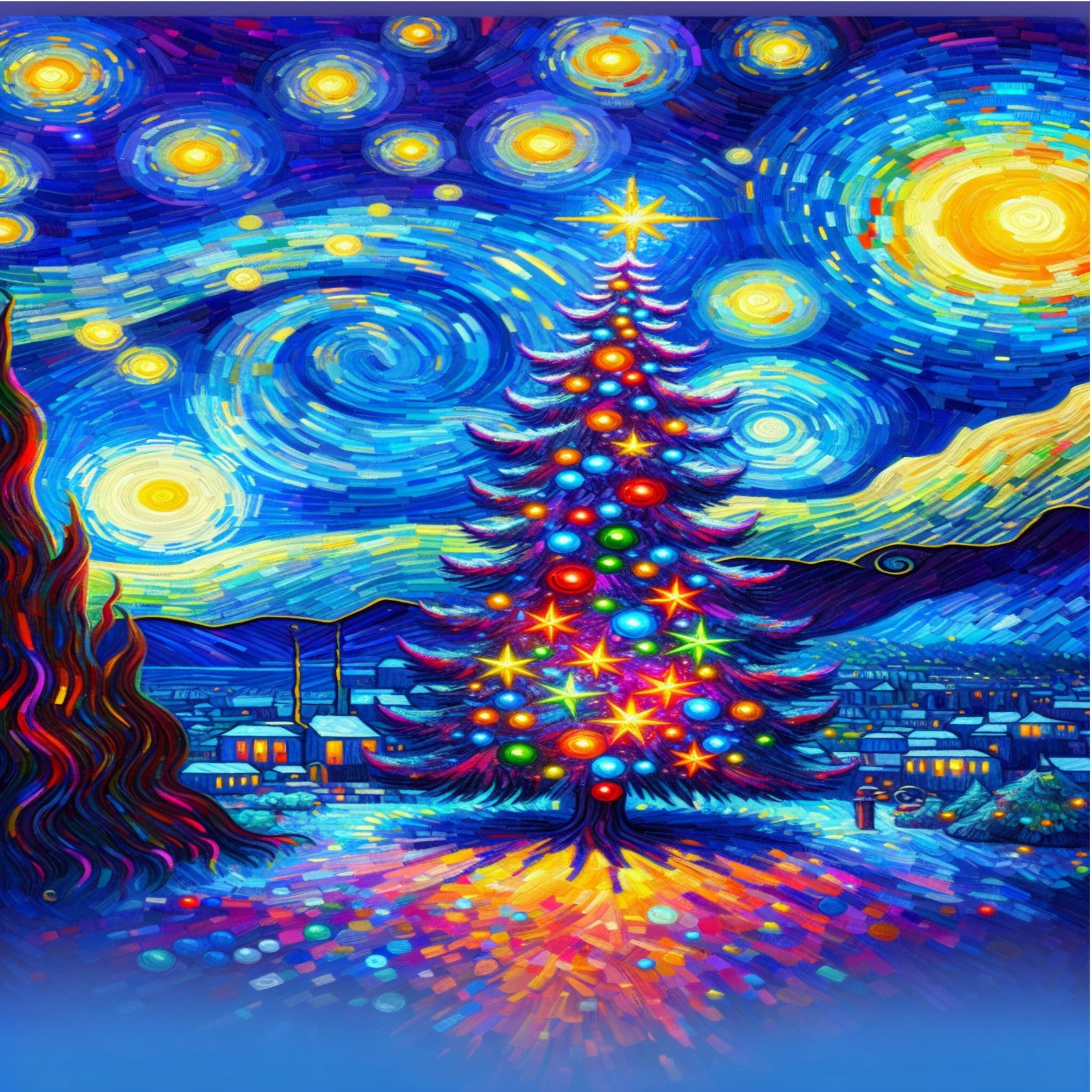 Starry Night Christmas Tree