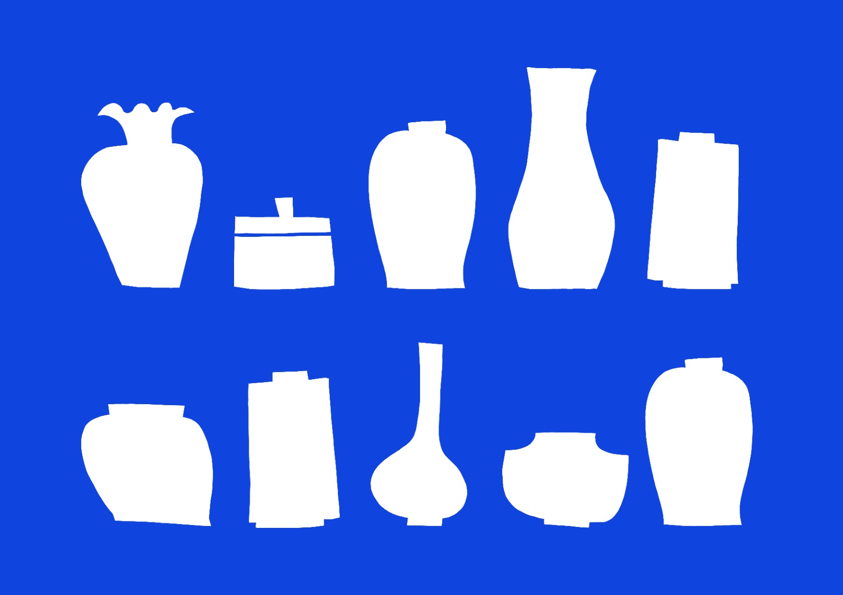 Vases line (blue)