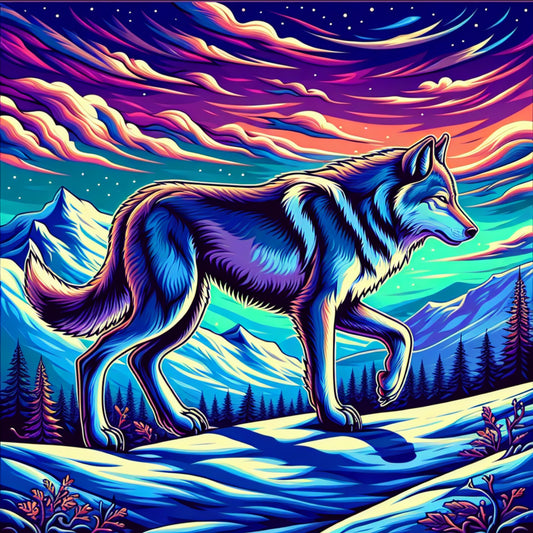 wolf in nordic nature