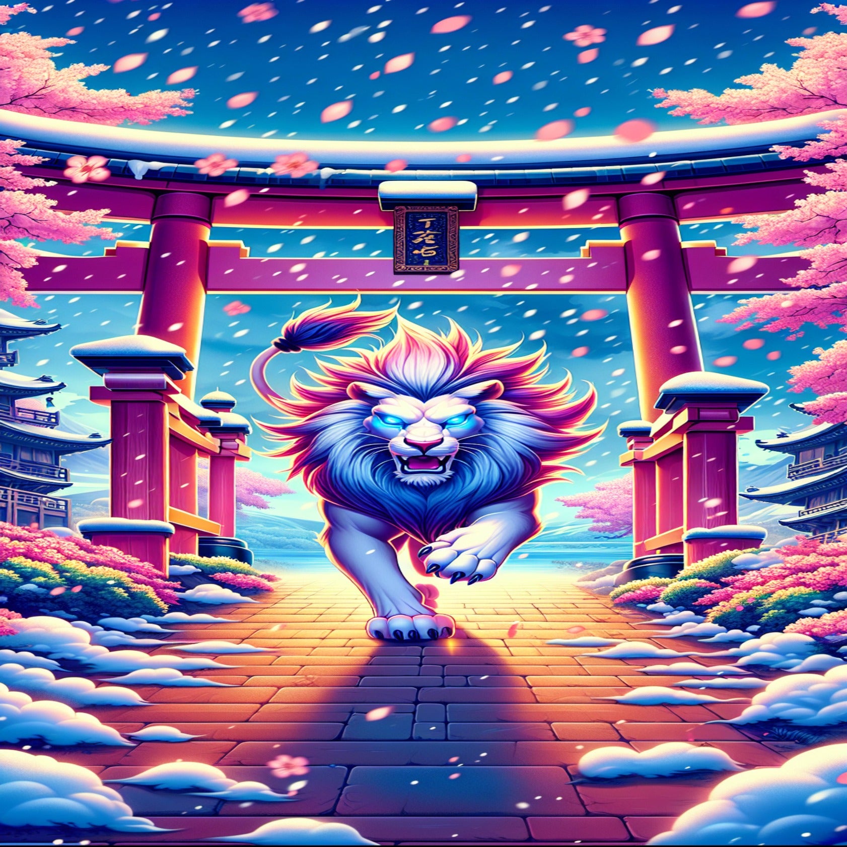 majestic lion torii