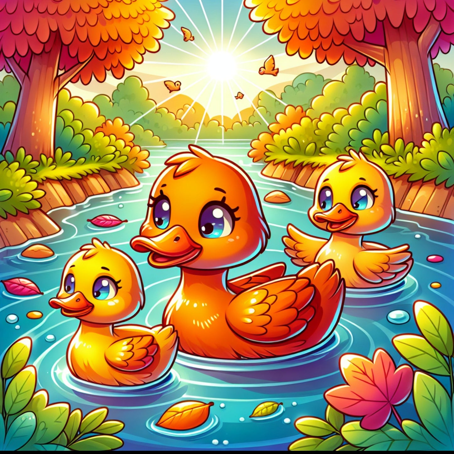 Ducks in Floral River