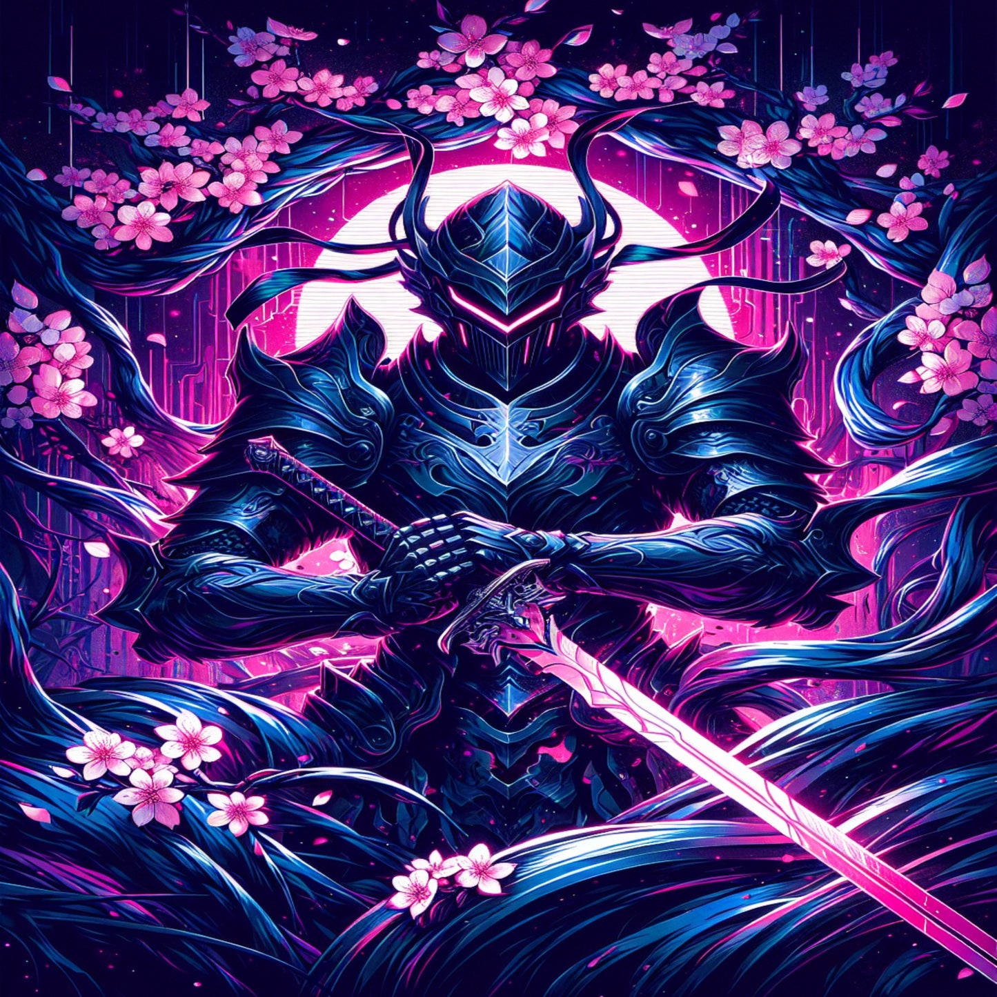 Dark armored warrior 