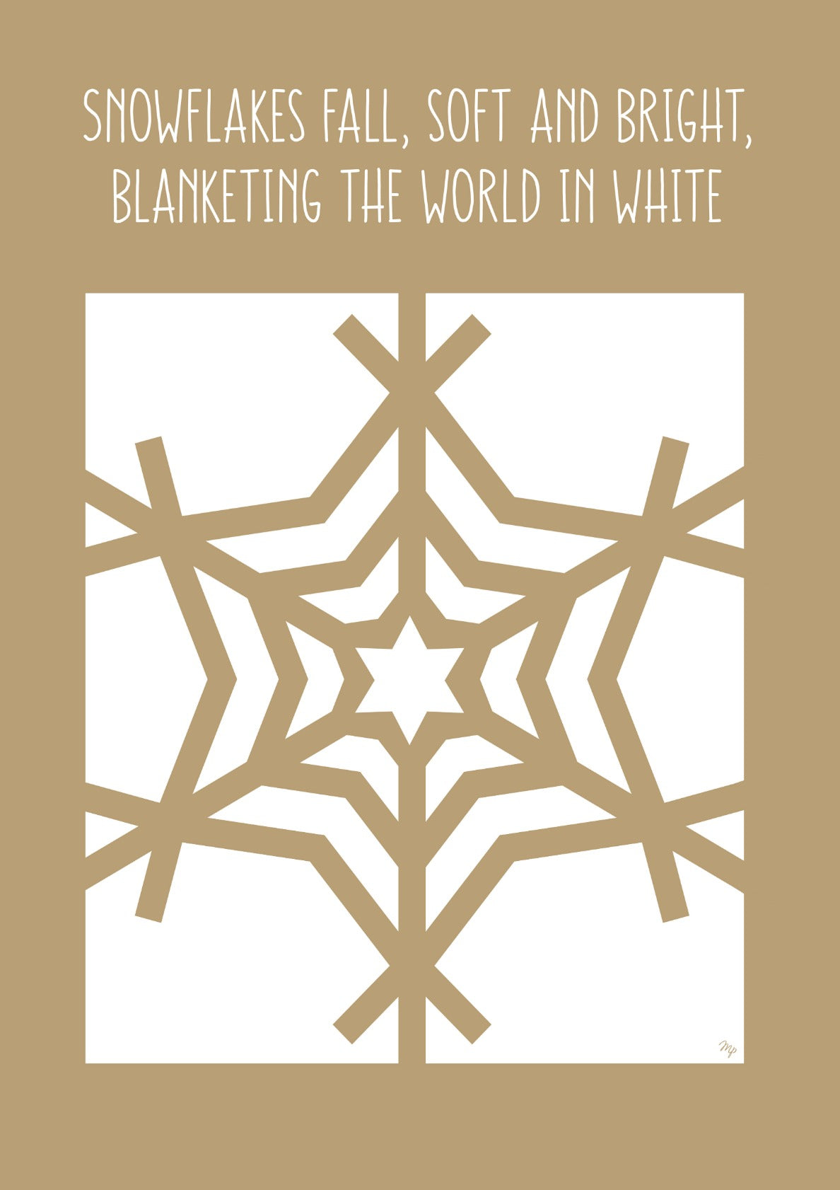 Nordic Snowflake Poem set one