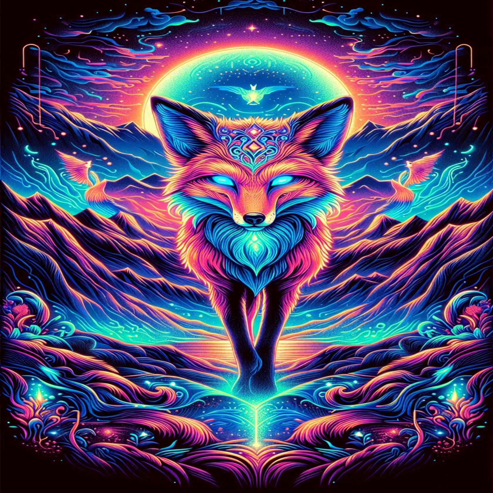 Bioluminescent fox