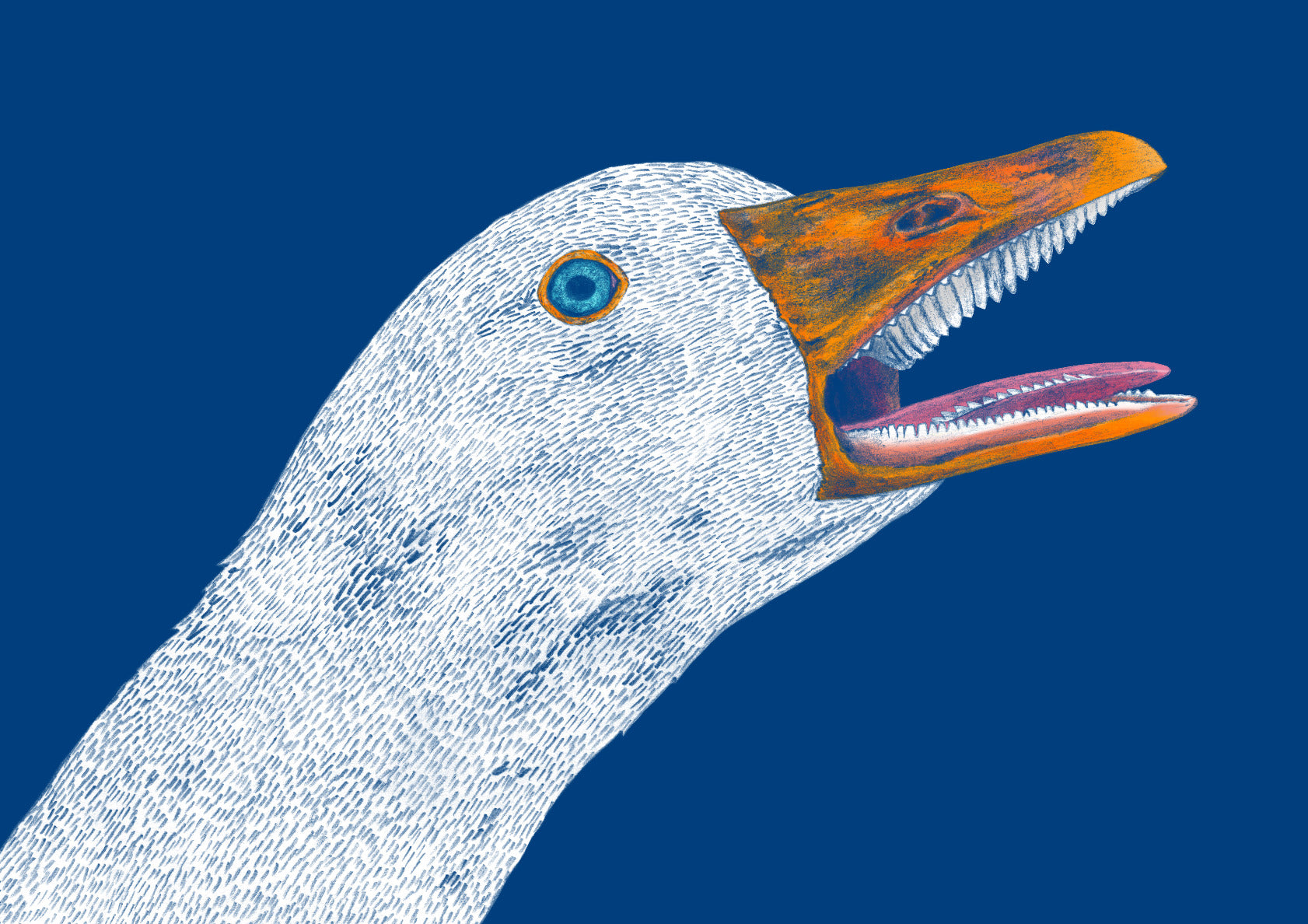 Goose Laying Egg No.2 - Margoose Robbie