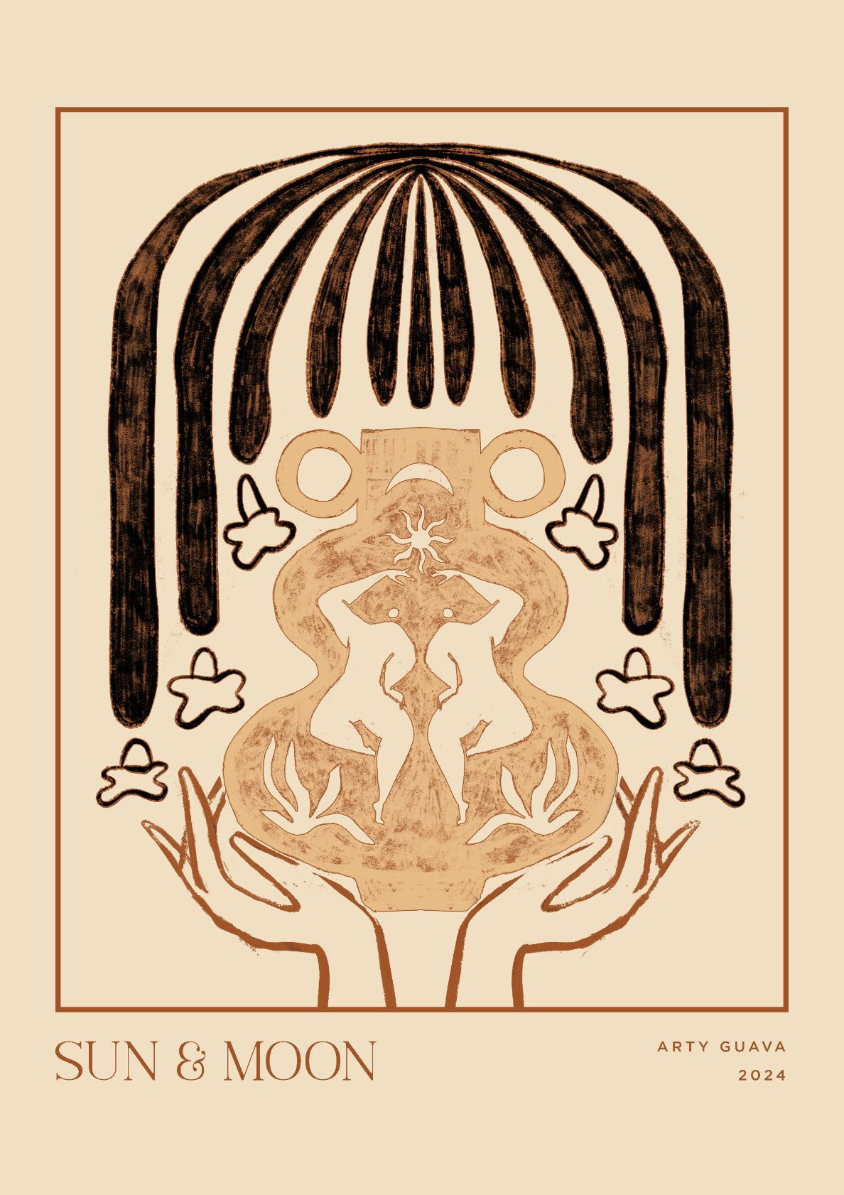 Vessel Collection : Sun & Moon Line Art