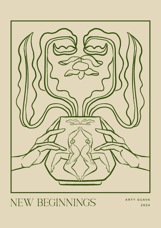 Vessel Collection : New Beginnings Line Art