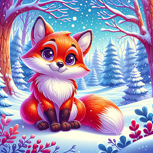 Fox in Winter Wonderland Art