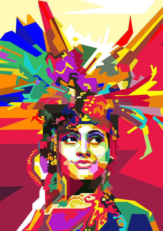 Beauty Traditional Ethnic Woman Pop Art