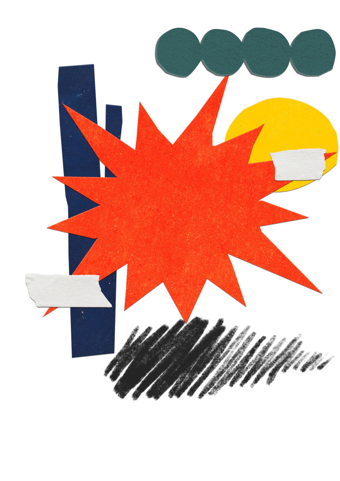 vibrant explosion of geometric