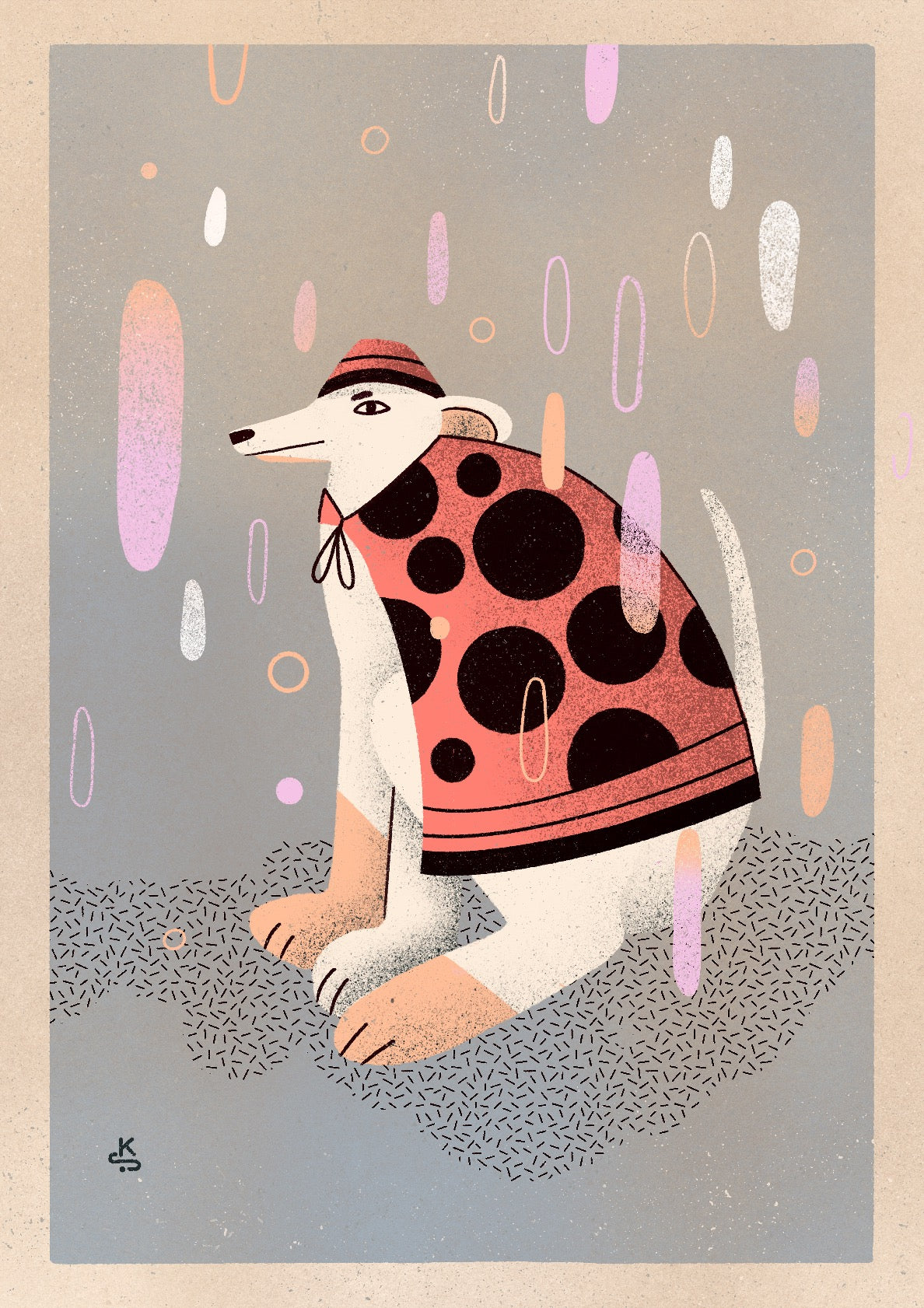 I hate my outfit - dog in the rain