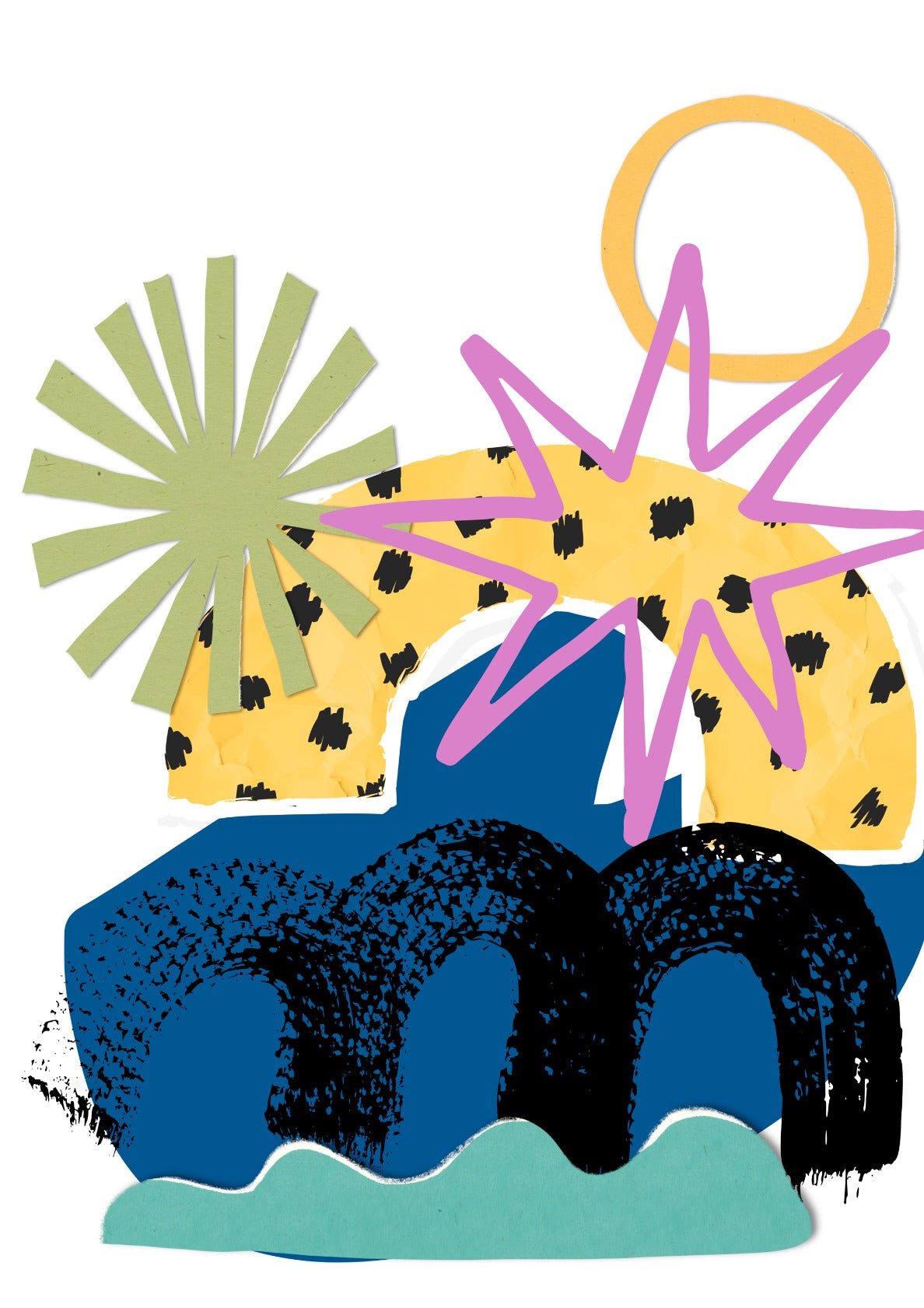 vibrant mix of abstract