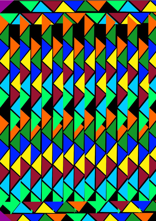 Colorful Geometric Triangle 