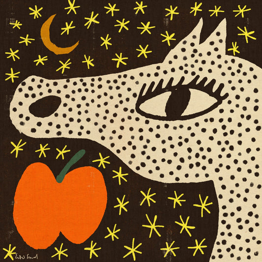 Spotted Horse With Apple