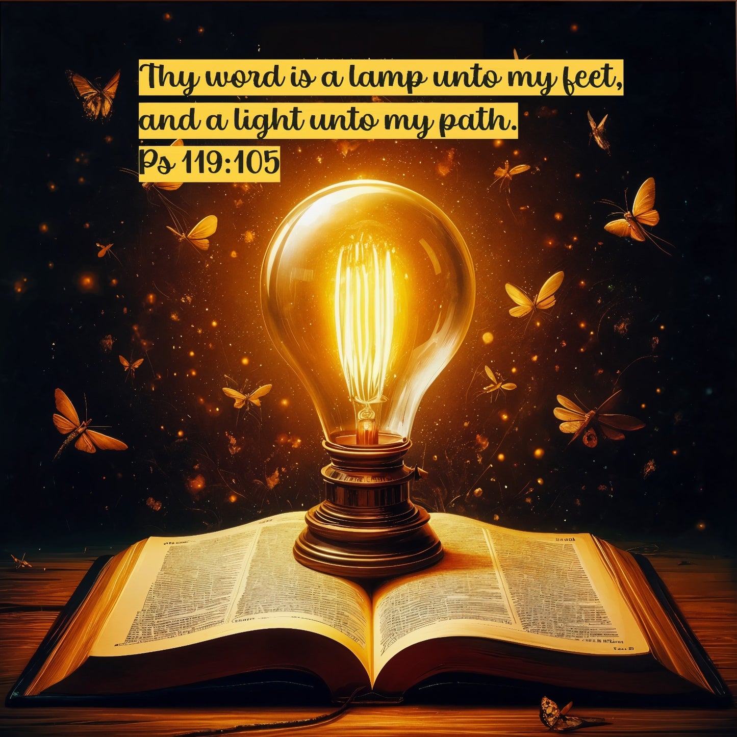 Your Word is a Lamp Christian Wall Art