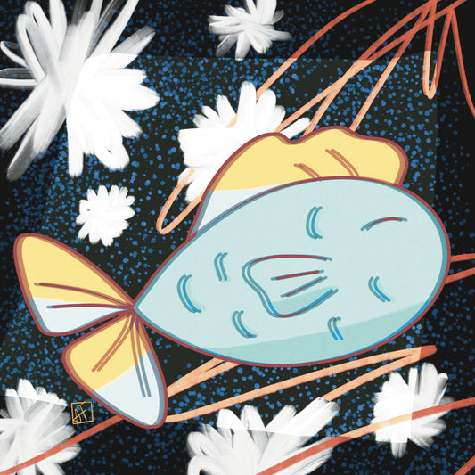 Bloom Fish Turquoise