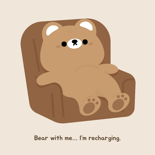 Tired Brown Bear Recharging