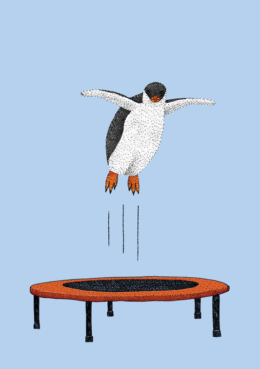 Penguin on a Trampoline