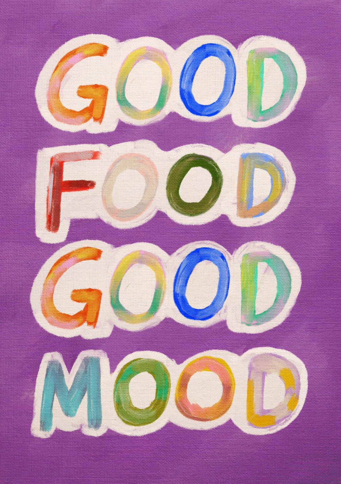 Good Food Good Mood Purple