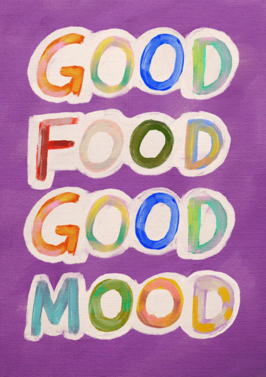 Good Food Good Mood Purple