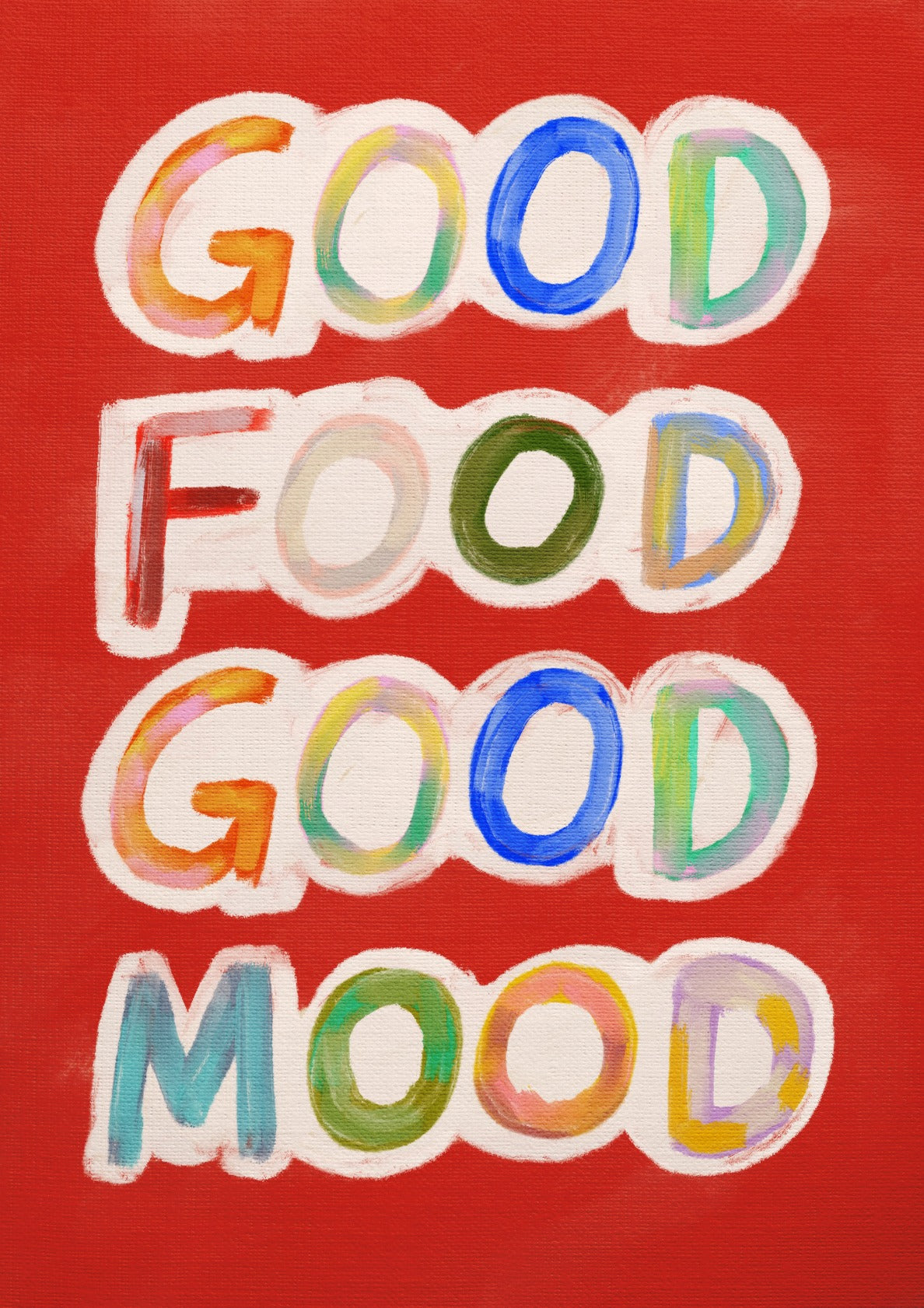 Good Food Good Mood Red