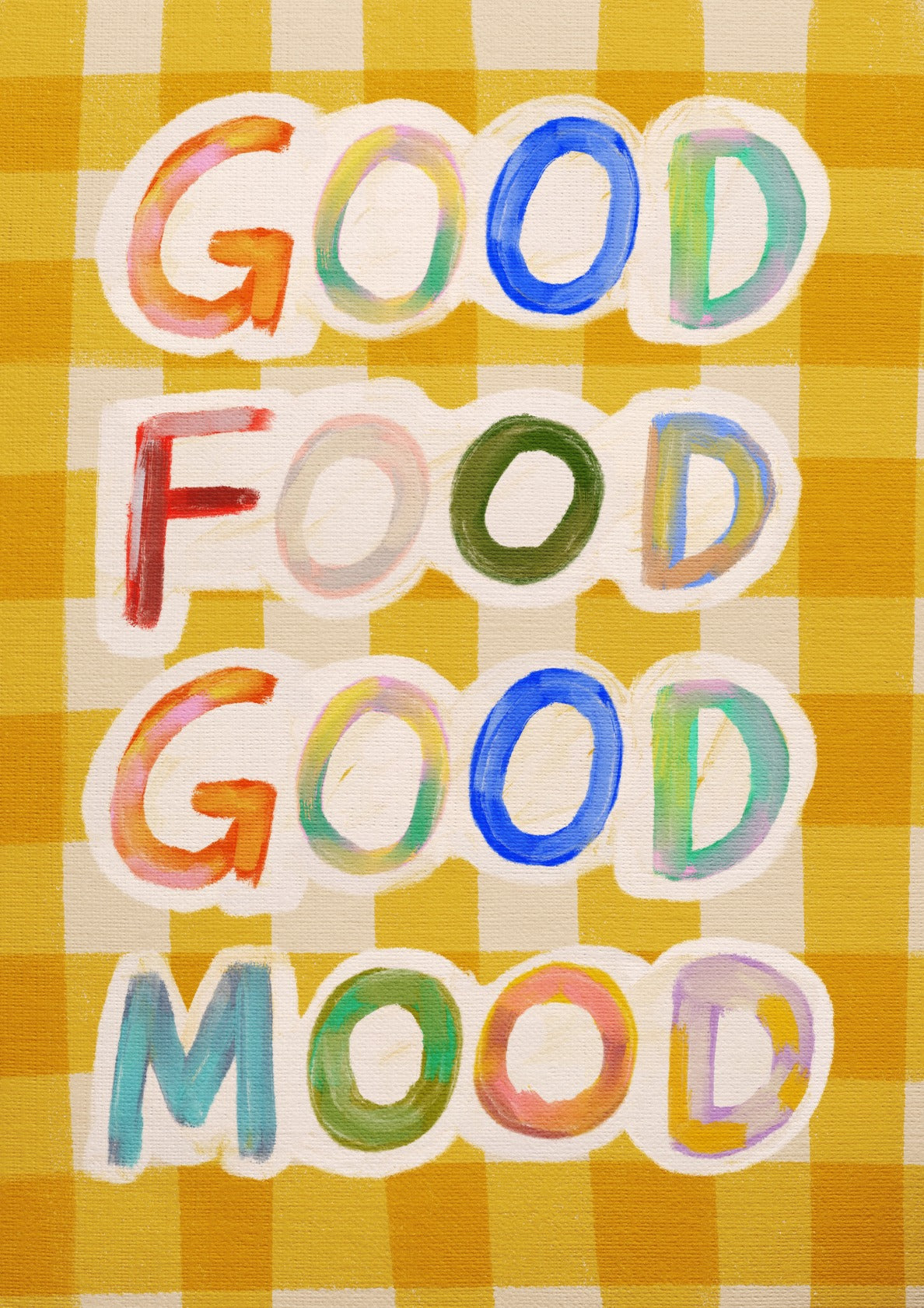 Good Food Good Mood Yellow