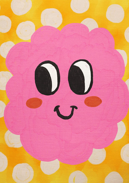 Make It Smile - Cheerful Pink Character
