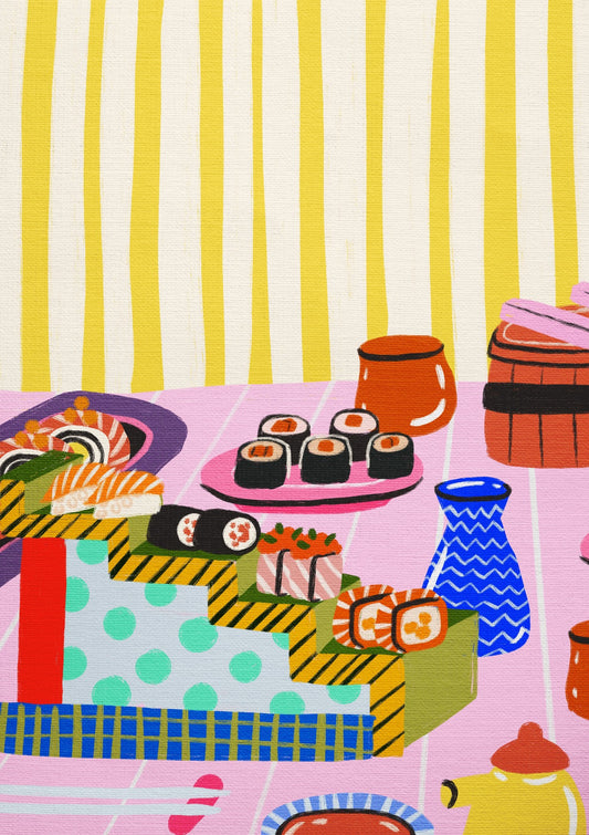 Colorful Sushi Restaurant