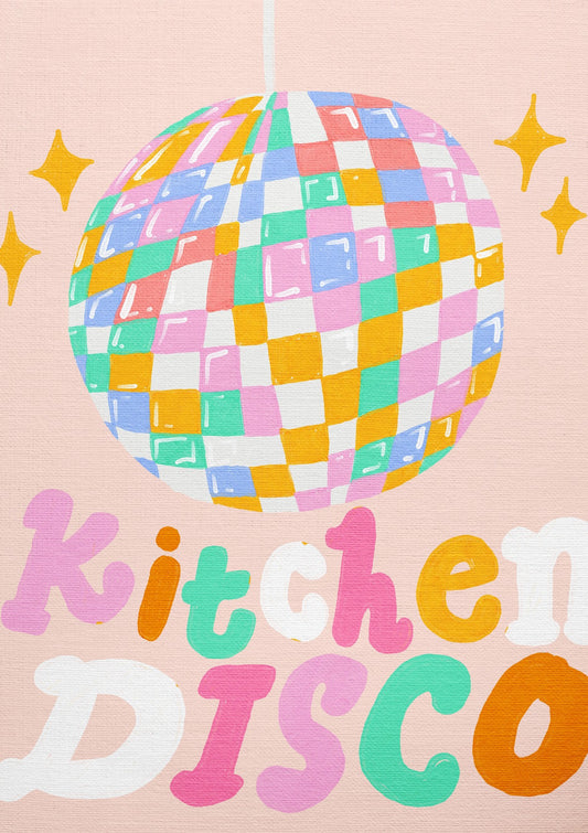 Kitchen Disco Art Beige