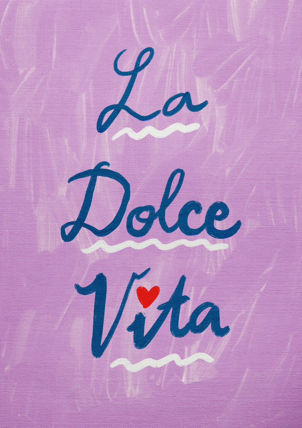 La Dolce Vita Wall Art Lilac