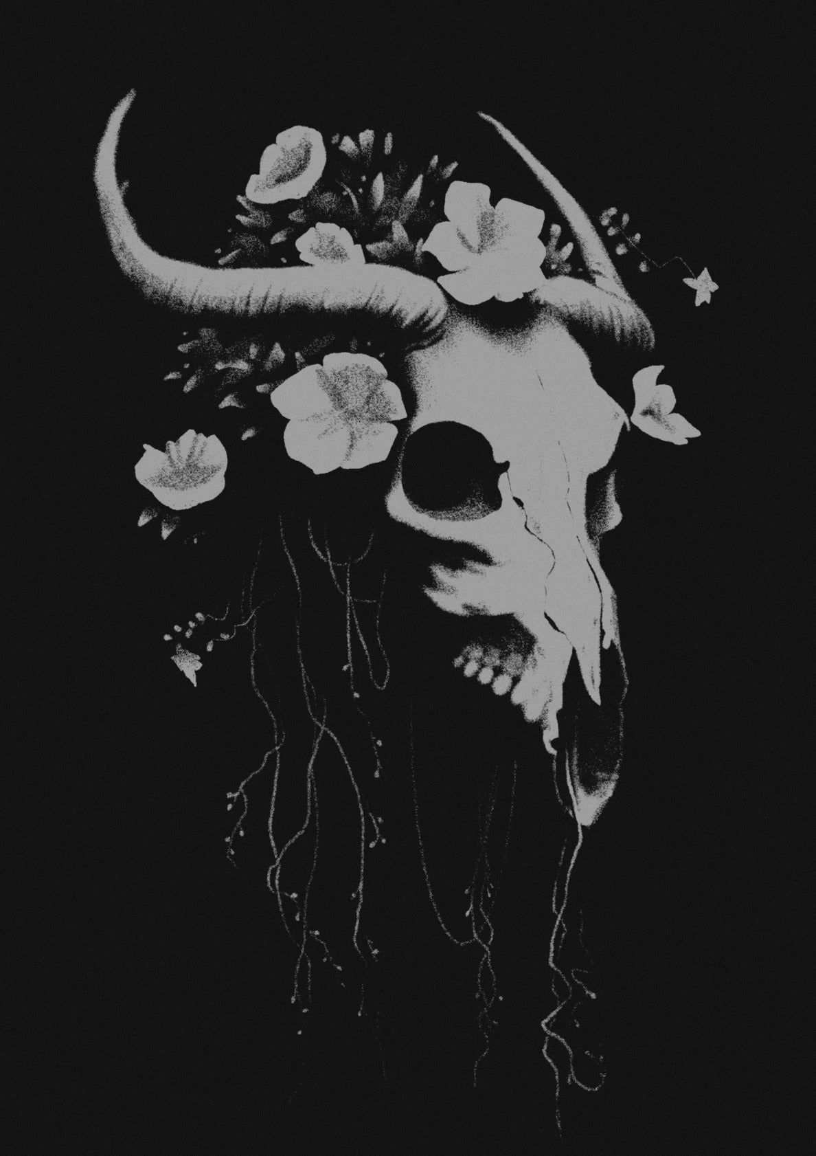 Floral Skull 04