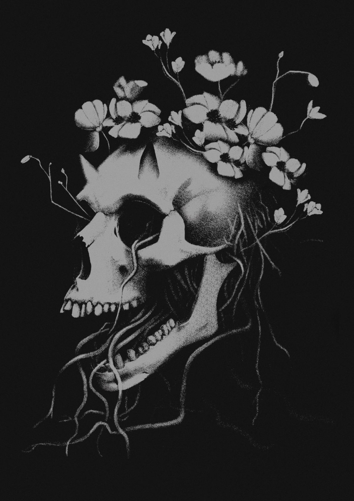 Floral Skull 05
