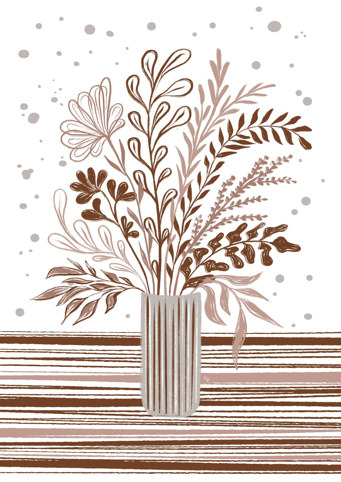 Pretty mocha flowers