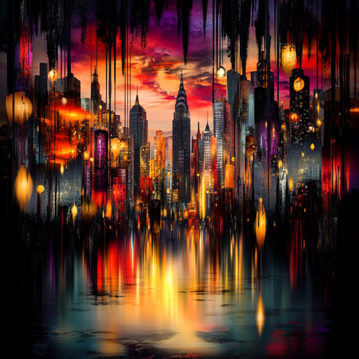 Urban Symphony: Chaotic Harmony of the Cityscape