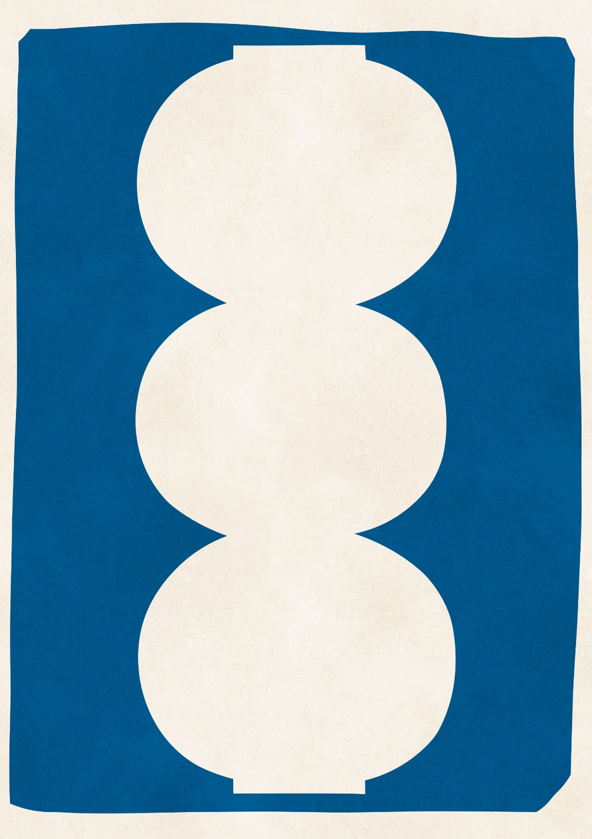 Vase on blue background 1