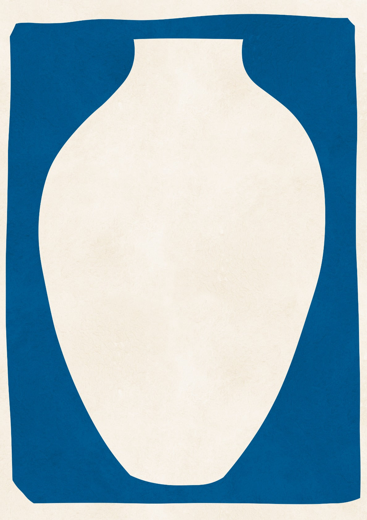 Vase on blue background 2