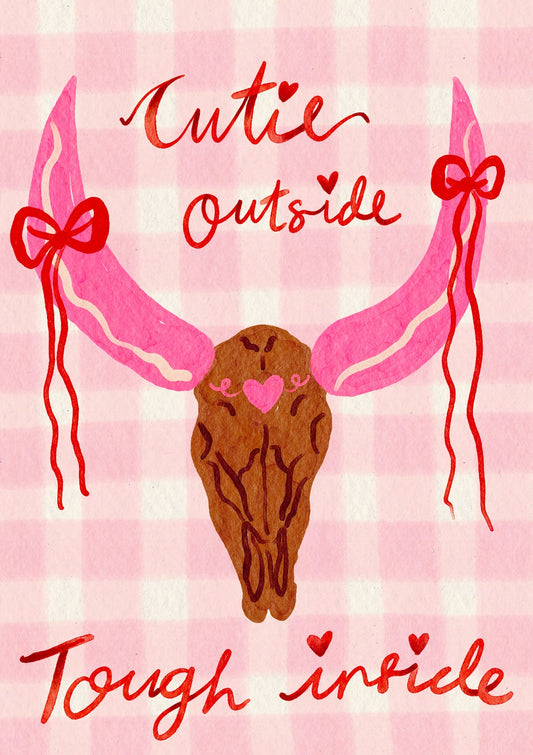 Coquette Wild West Skull Art