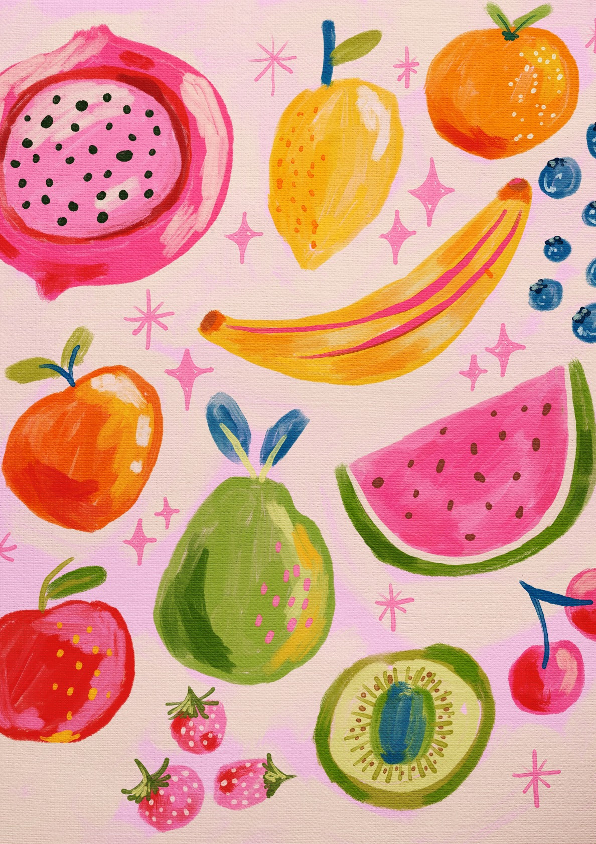 Vibrant Summer Fruits Art