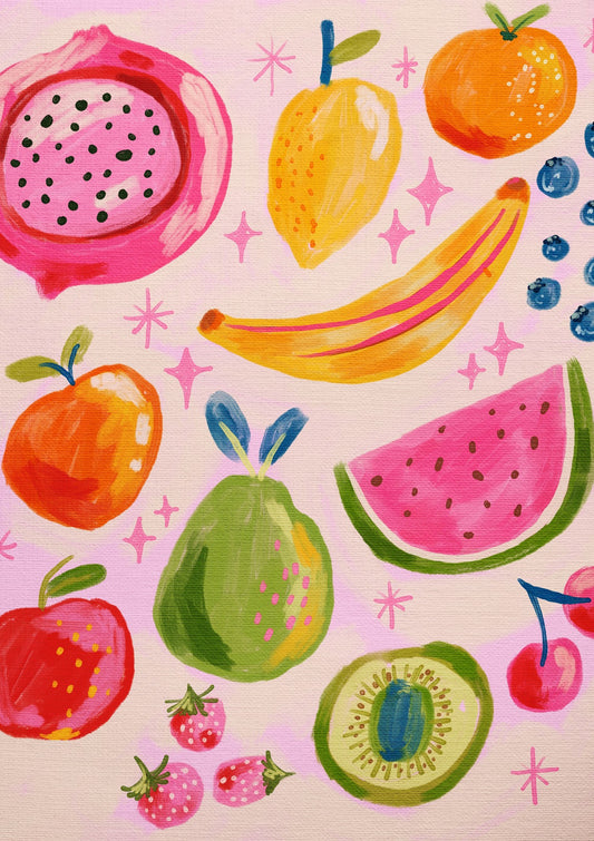 Vibrant Summer Fruits Art