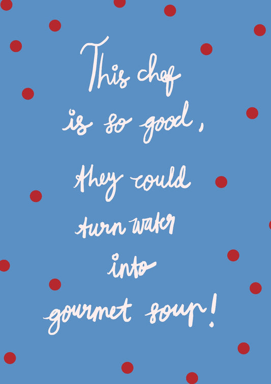 Funny Chef Quote Artwork