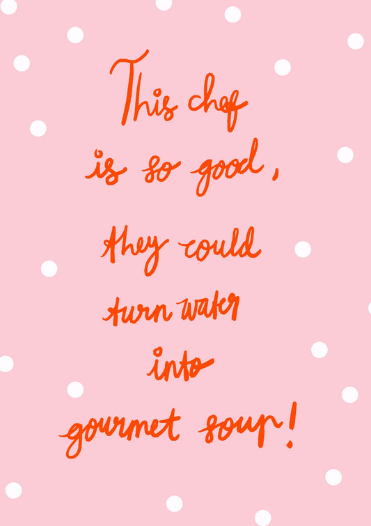 Funny Chef Quote Artwork