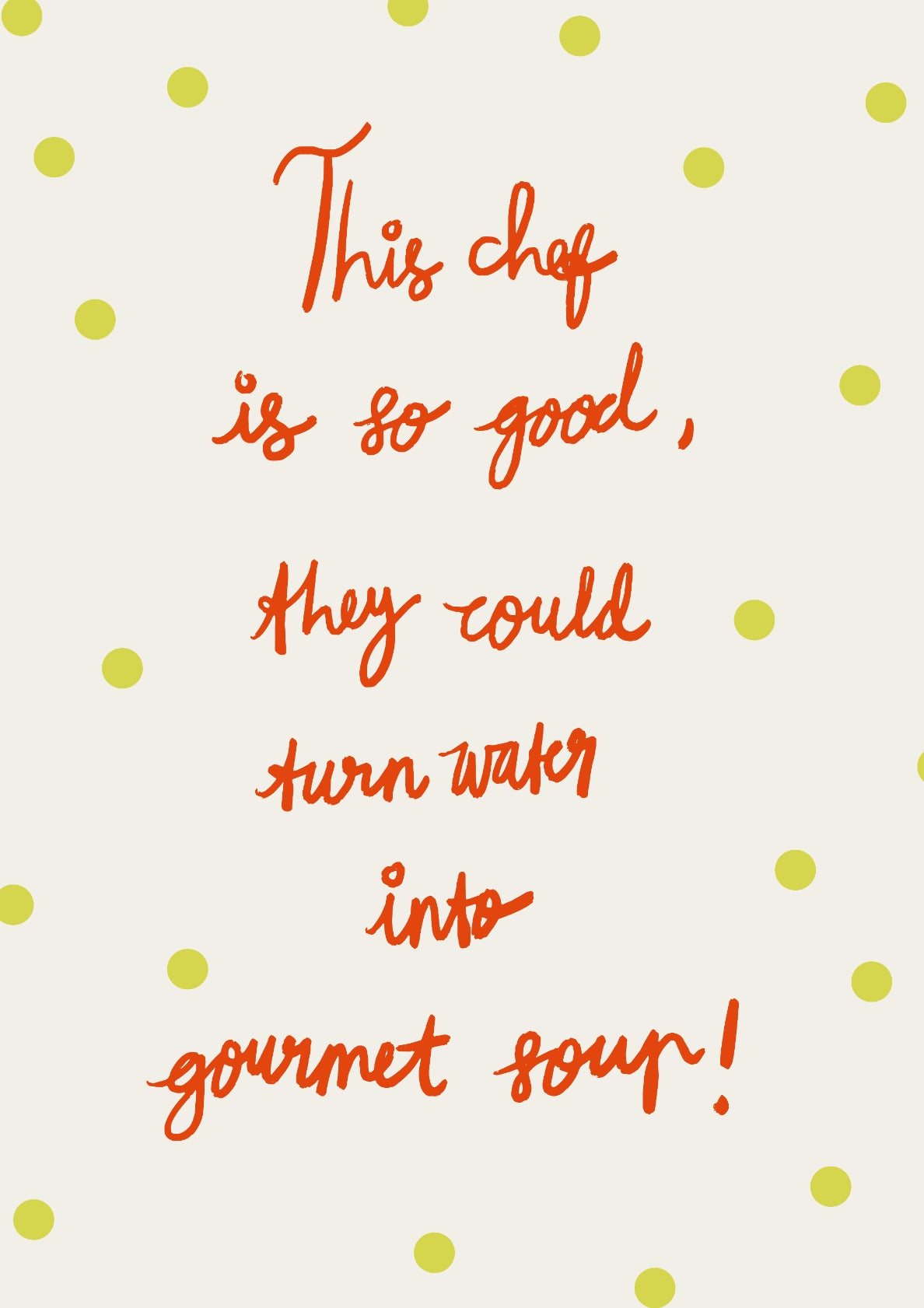 Funny Chef Quote Artwork