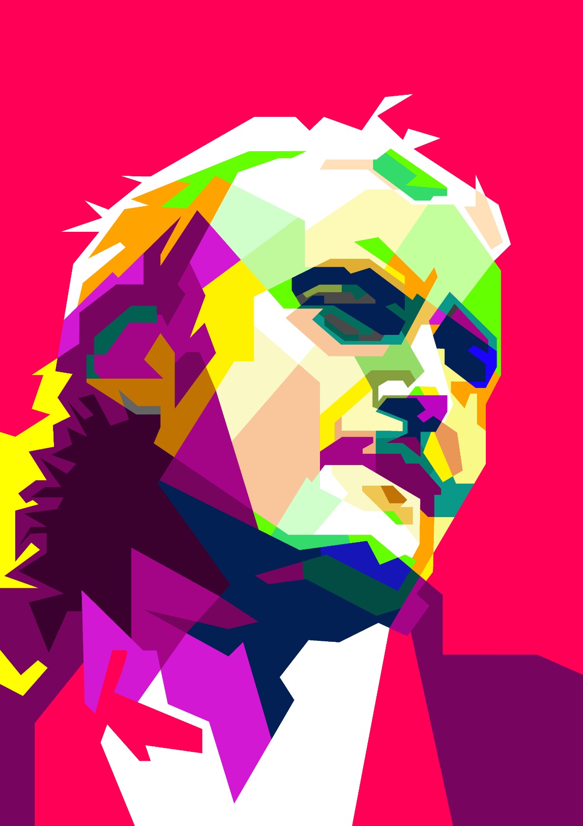 Phil Collins Pop Art WPAP